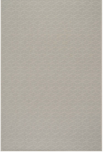 Vivi Chevron Grey Woven Wool Custom Rug SAMPLE