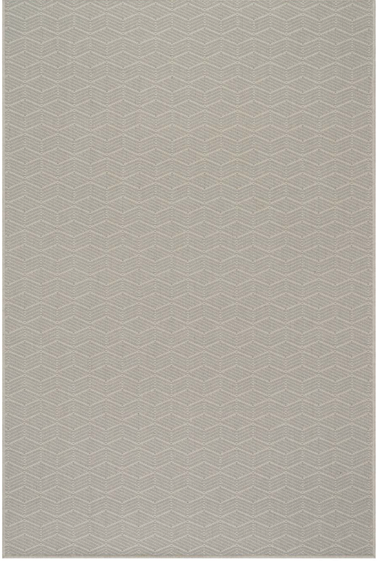 Vivi Chevron Grey Woven Wool Custom Rug SAMPLE