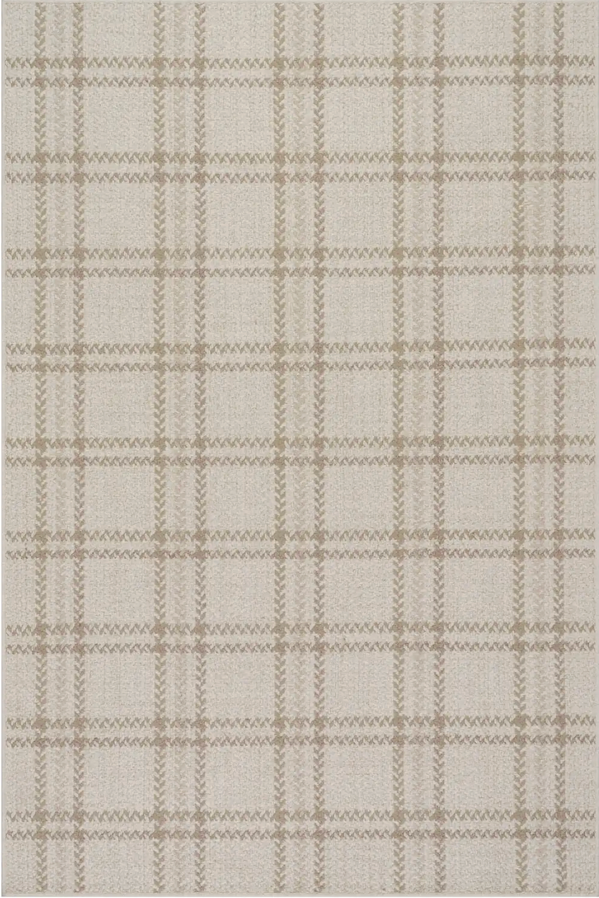 Rhona Plaid Woven Wool Custom Rug