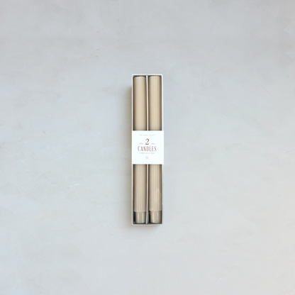Fancy Taper Candles, Set of 2