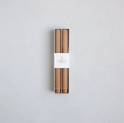 Fancy Taper Candles, Set of 2