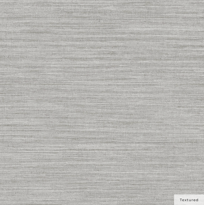 Faux Horizontal Grasscloth Peel and Stick Wallpaper
