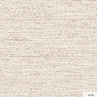 Faux Horizontal Grasscloth Peel and Stick Wallpaper