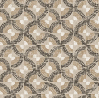Faux Grasscloth Fans Peel and Stick Wallpaper