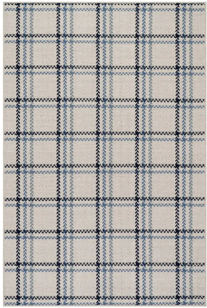 Rhona Plaid Woven Wool Custom Rug