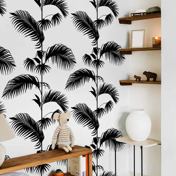 Palm Leaf Stripe Removable Wall Decals