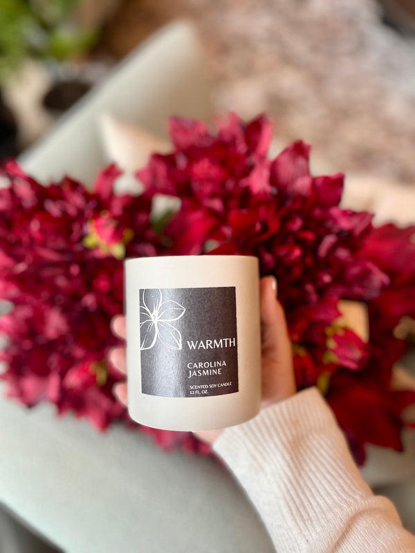 Carolina Jasmine's Custom Seasonal Scent of WARMTH Soy Candle