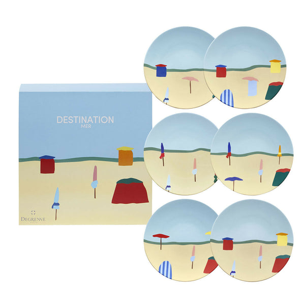 DESTINATION MER Round Plate Set