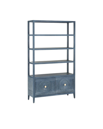 Santos Vintage Navy Storage Shelving Unit