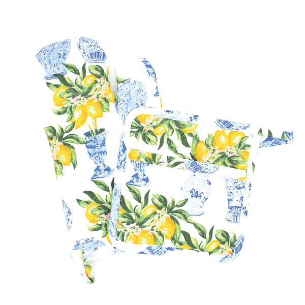 Lemon Ginger Oven Mitt Set