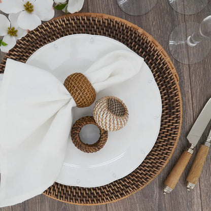 Woven Rattan Napkin Ring