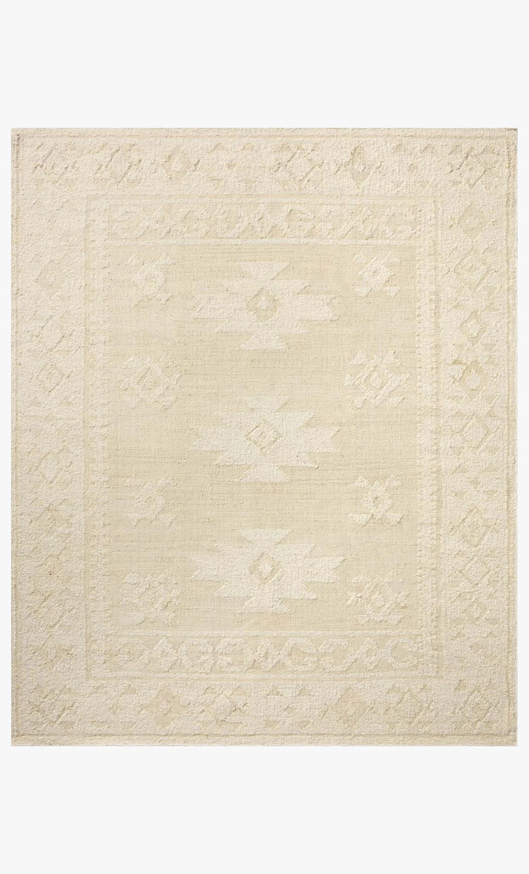 Alara Ivory/Natural jute and wool area rug in a soft neutral palette