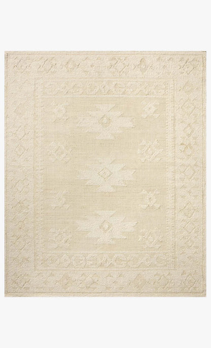 Alara Ivory/Natural jute and wool area rug in a soft neutral palette