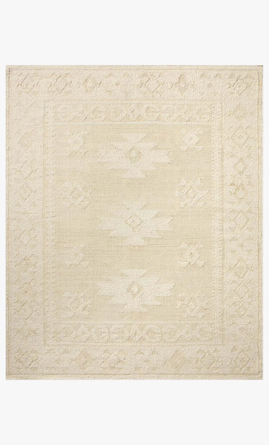 Alara Ivory/Natural jute and wool area rug in a soft neutral palette