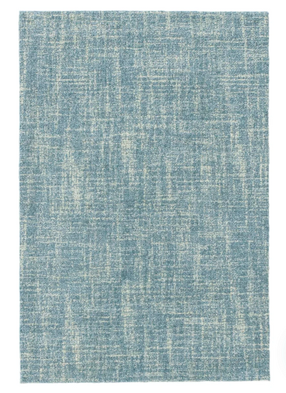 Annie Selke Crosshatched Aegean wool rug with sketched crisscross pattern.