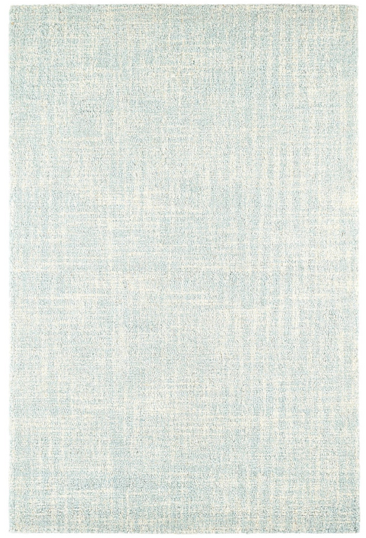Annie Selke Crosshatched Sky wool rug with fresh blue sketched crisscross pattern.