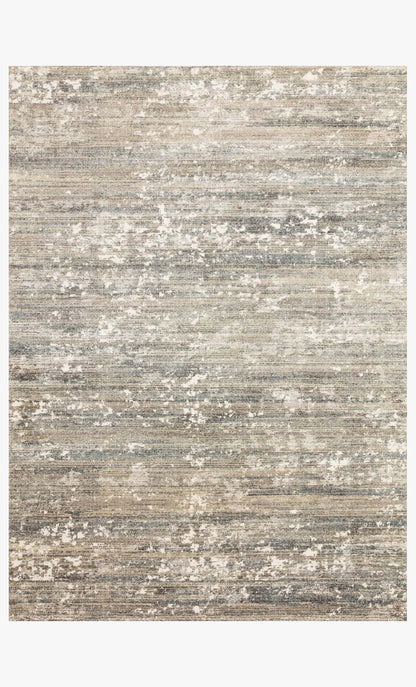 Augustus Fog Loloi abstract area rug with soft neutral color movement.