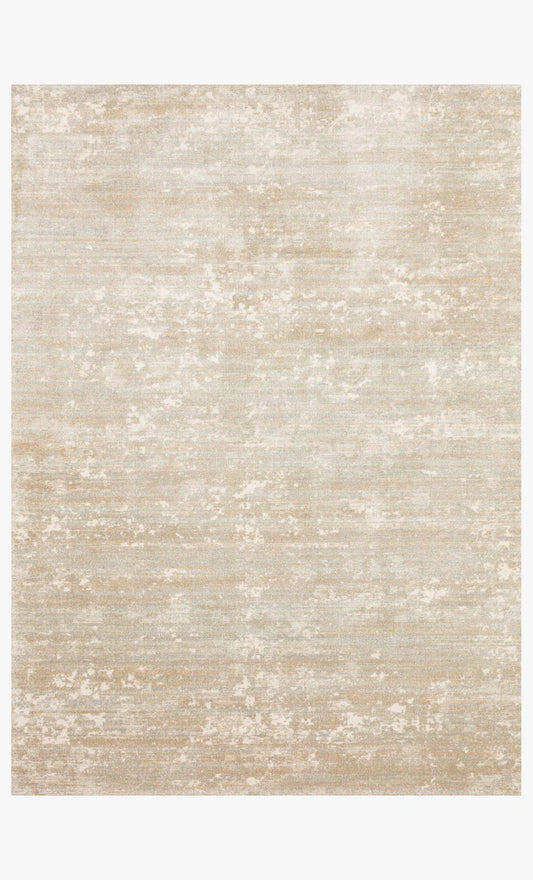 Augustus Sunset/Mist abstract area rug with earthy color movement.