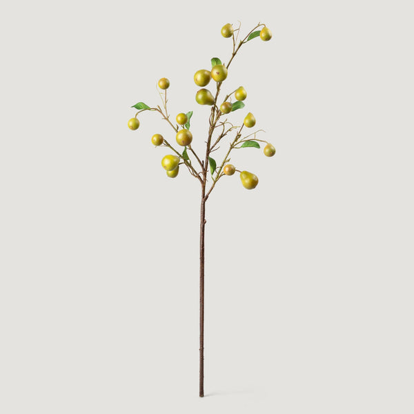 Faux Pear Fruit Branch