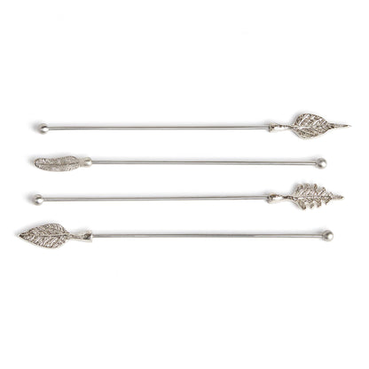 Leaf Swizzle Sticks, Set of 4