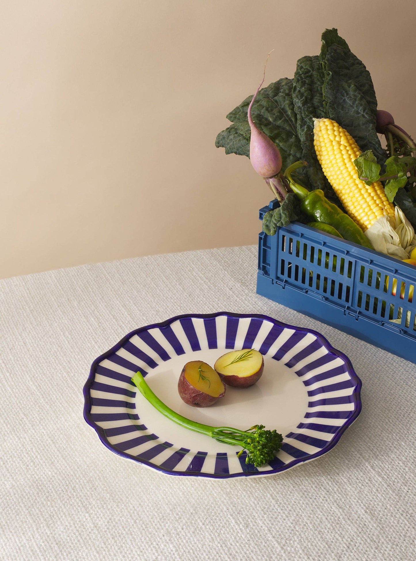 Riviera Striped Dinner Plate