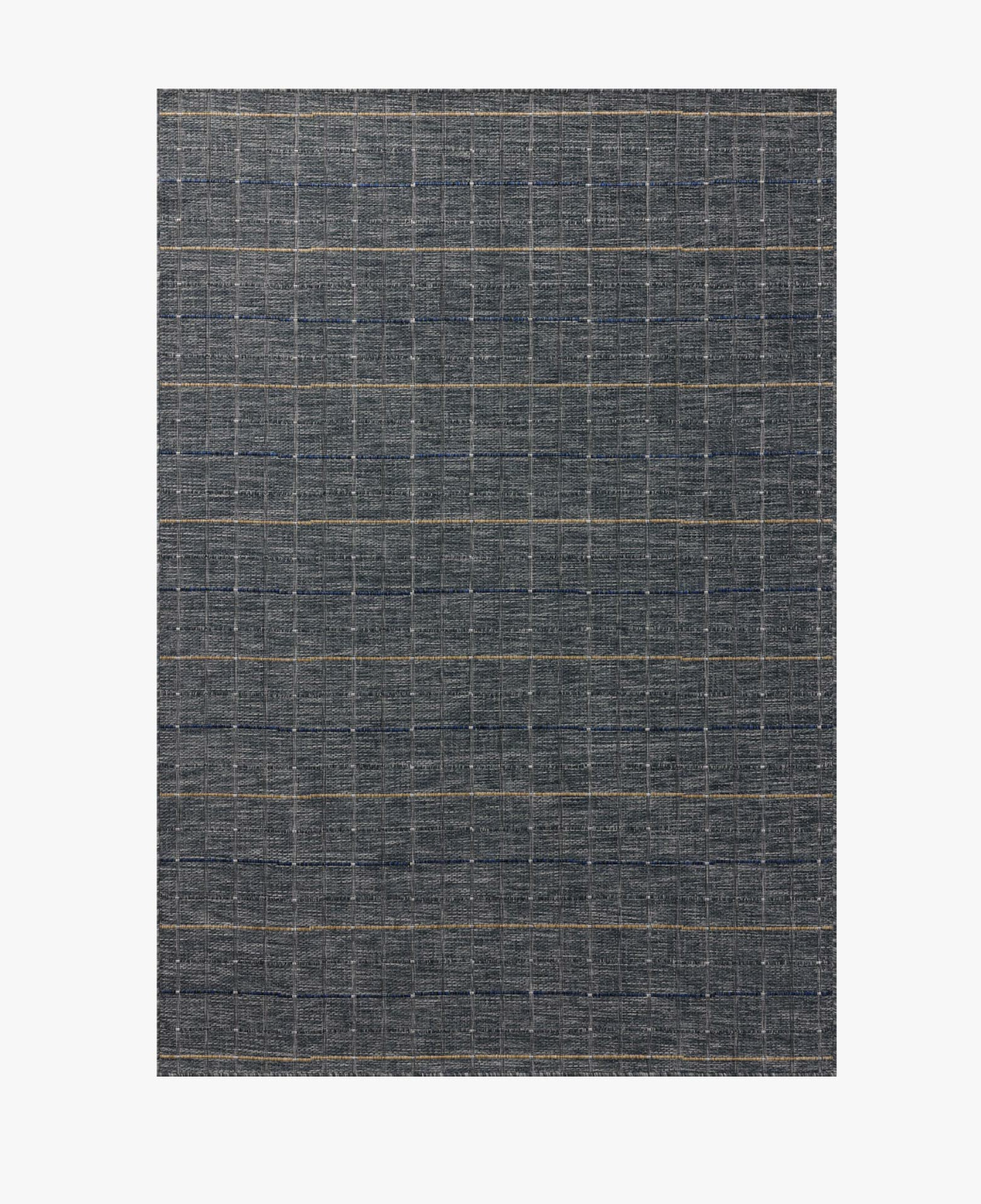 Birch Sky/Wheat rug with cool-toned linear pattern.