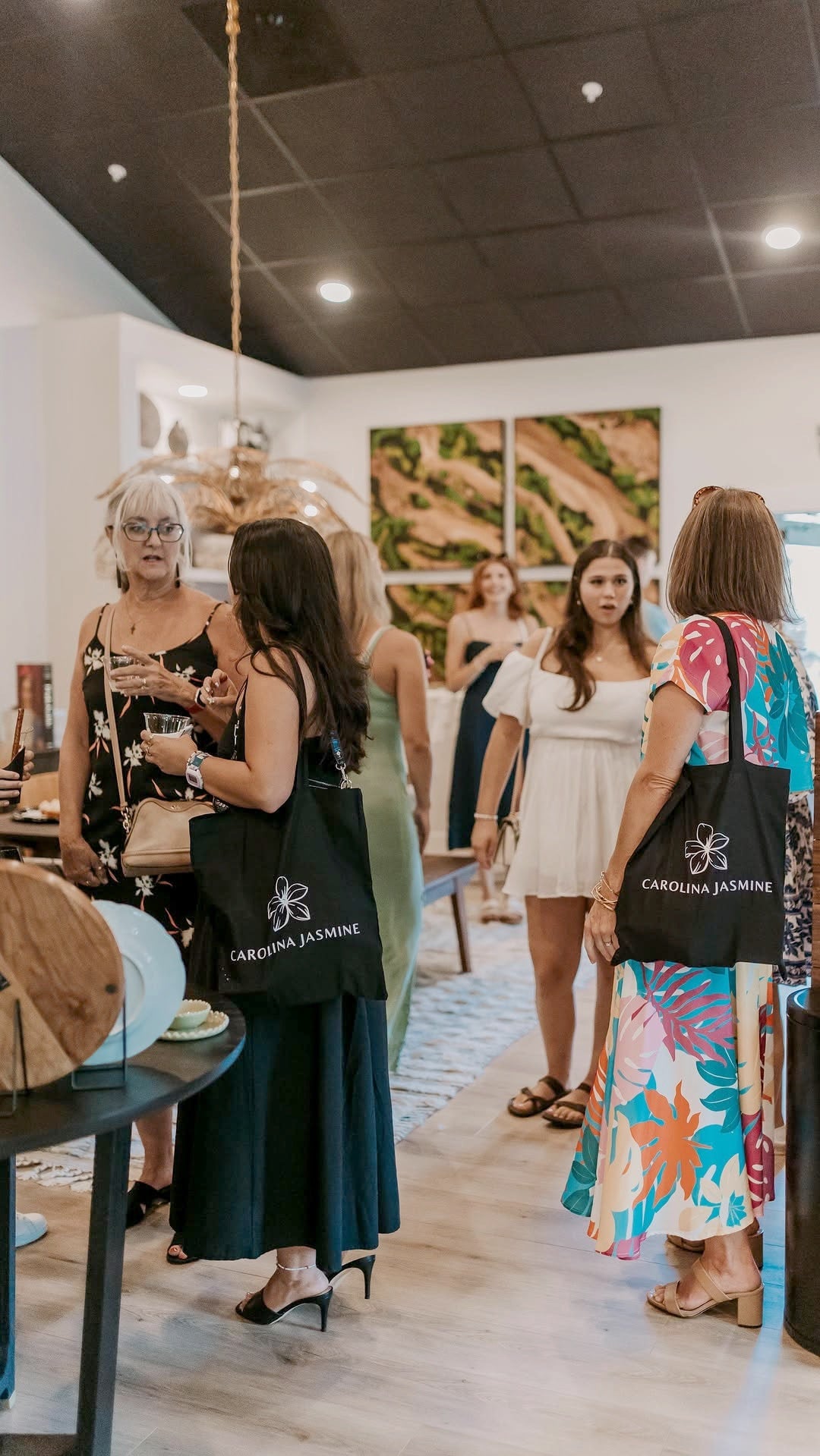 Community gathering inside Carolina Jasmine on Hilton Head Island