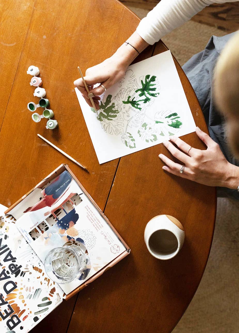 Orange Blossoms Paint-By-Numbers kit