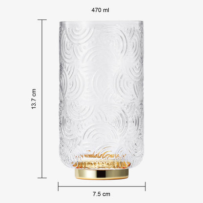 Gatsby Highball Drinking Glassware, Set of 2