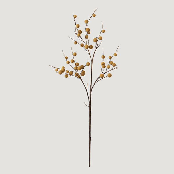 Faux Tropical Longan Fruit Branch - 39"