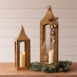 Metallic Gold Lantern