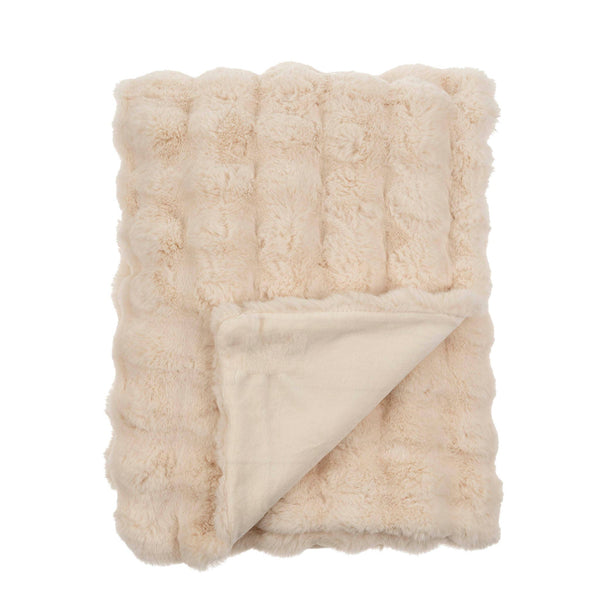 Rabbit Faux Fur Throw