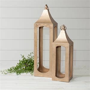 Metallic Gold Lantern
