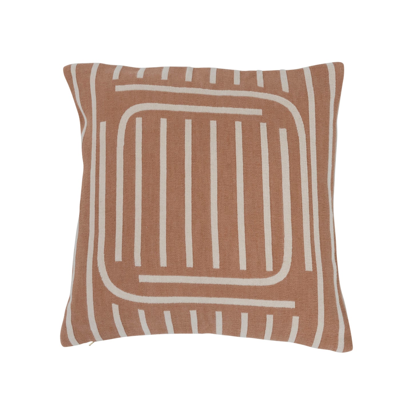 Woven Cotton Reversible Pillow with Lines
