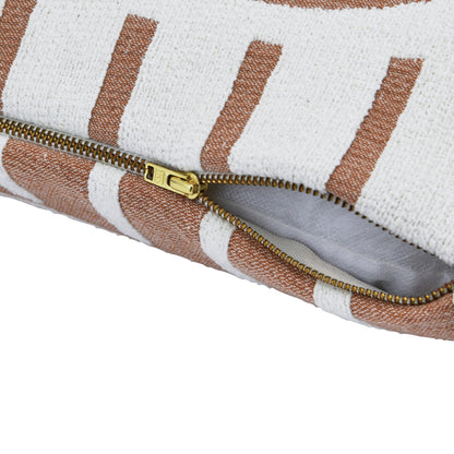 Woven Cotton Reversible Pillow with Lines