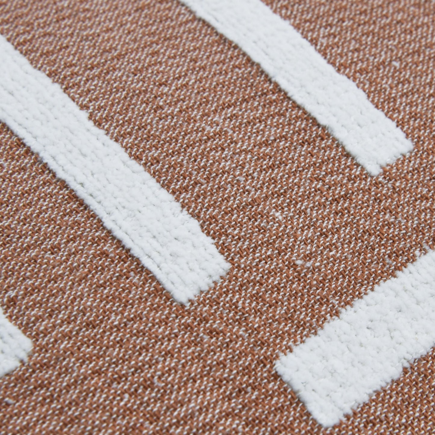 Woven Cotton Reversible Pillow with Lines