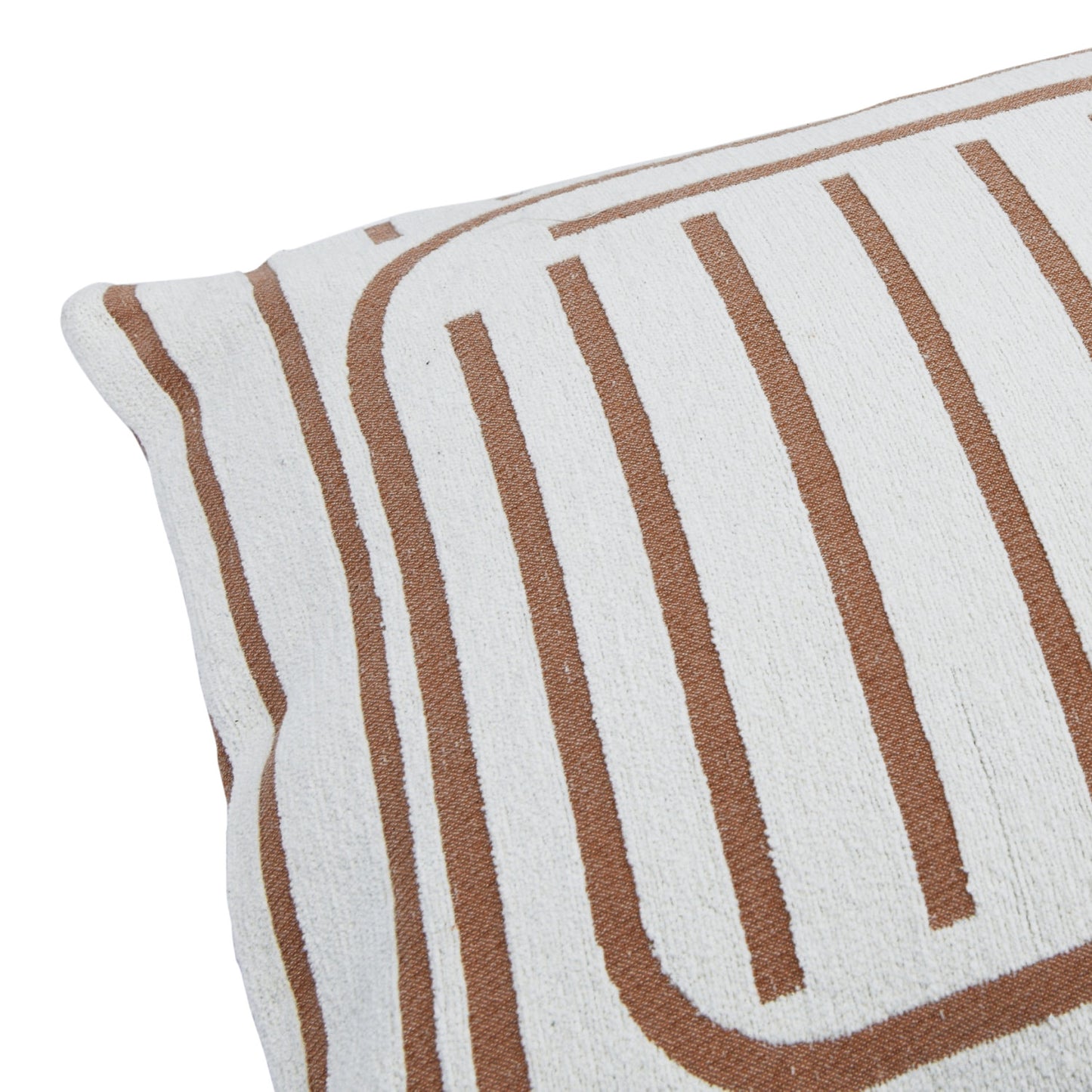 Woven Cotton Reversible Pillow with Lines