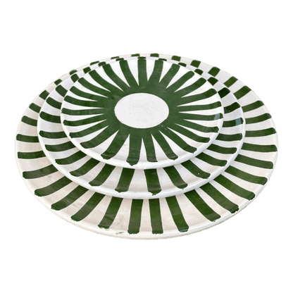 Green Sun Plate Set