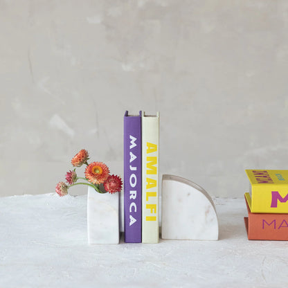 Marble Vase Bookends