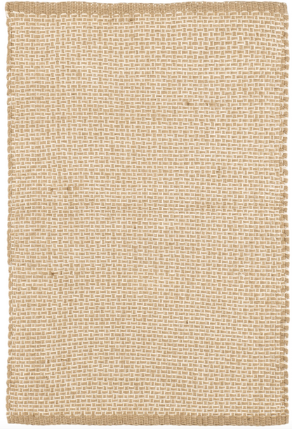 Donnie Handwoven Jute Rug with natural basketweave texture