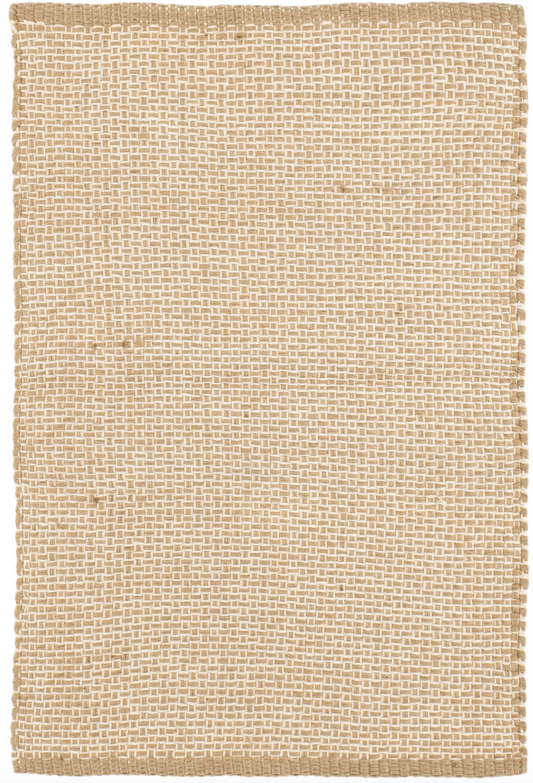 Donnie Handwoven Jute Rug with natural basketweave texture