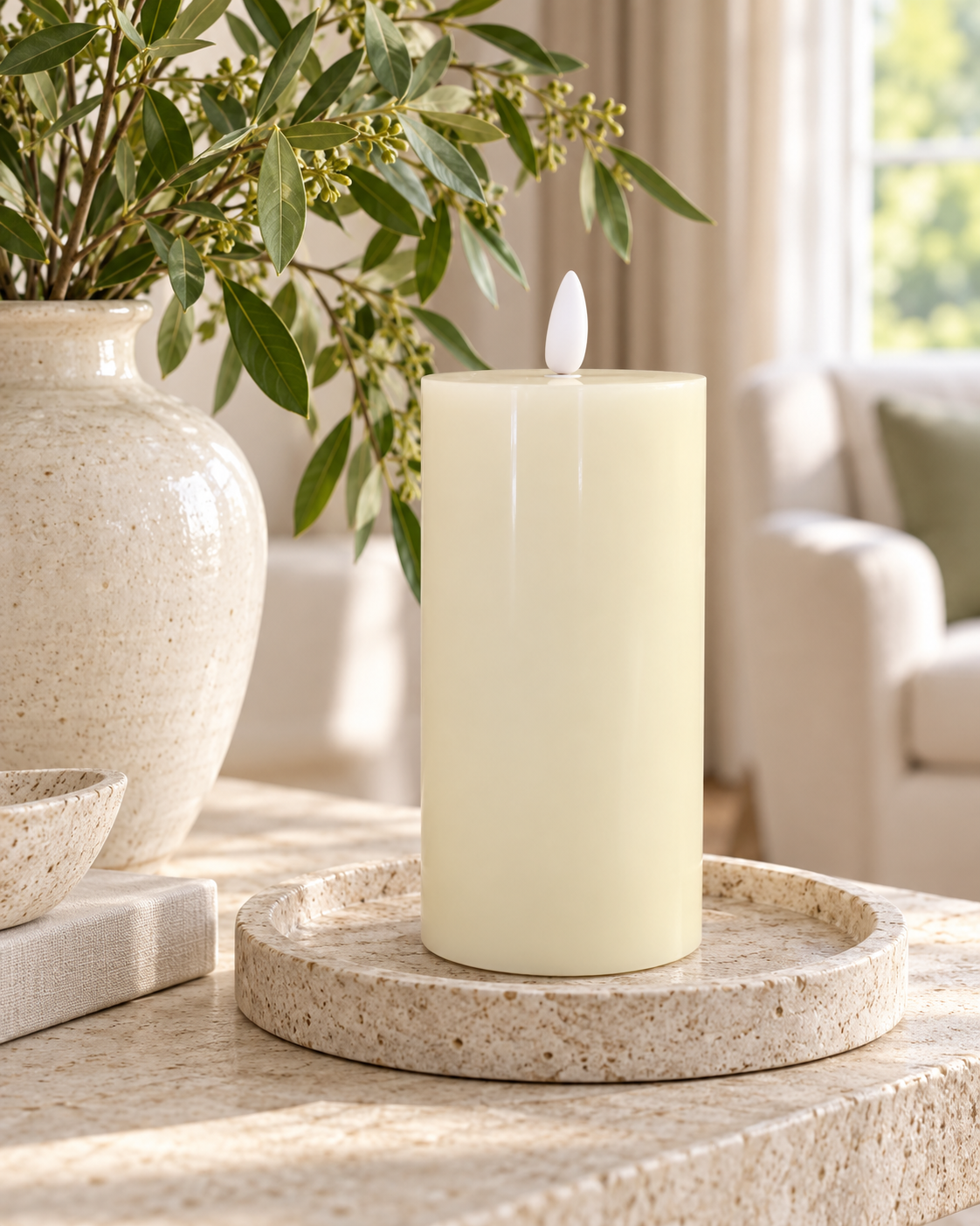 Basic Flameless Candle 3" x 6"