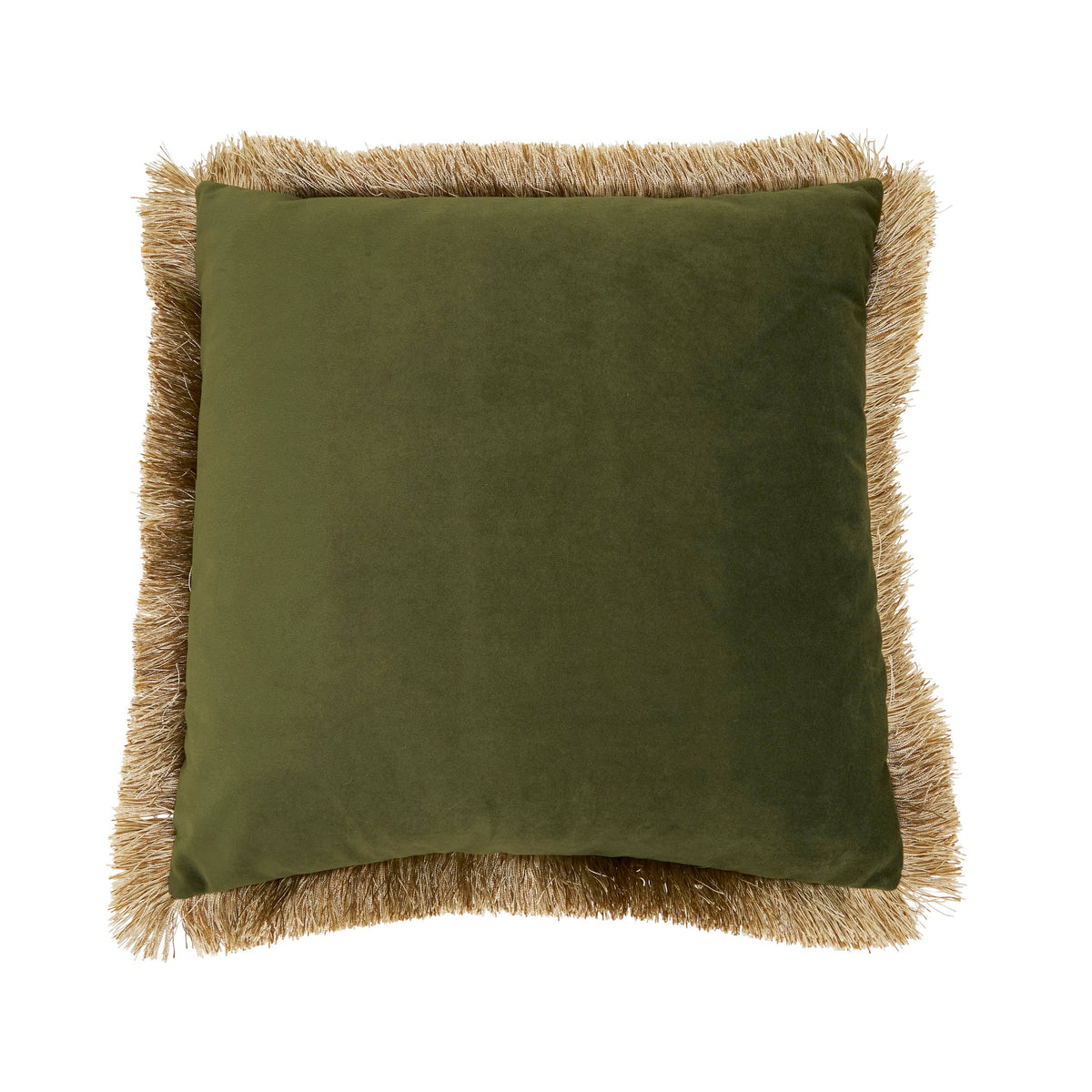 Velvet Fringe Throw Pillow