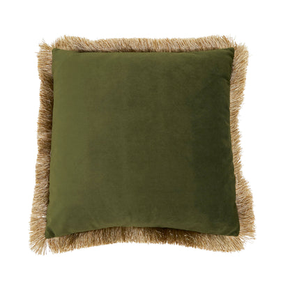 Velvet Fringe Throw Pillow