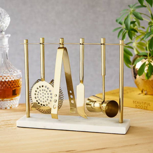 Gold-Plated Bar Tool Set