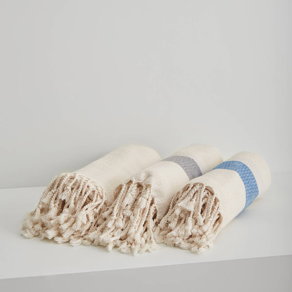 Petrol Blue Turkish Cotton Beach Towel