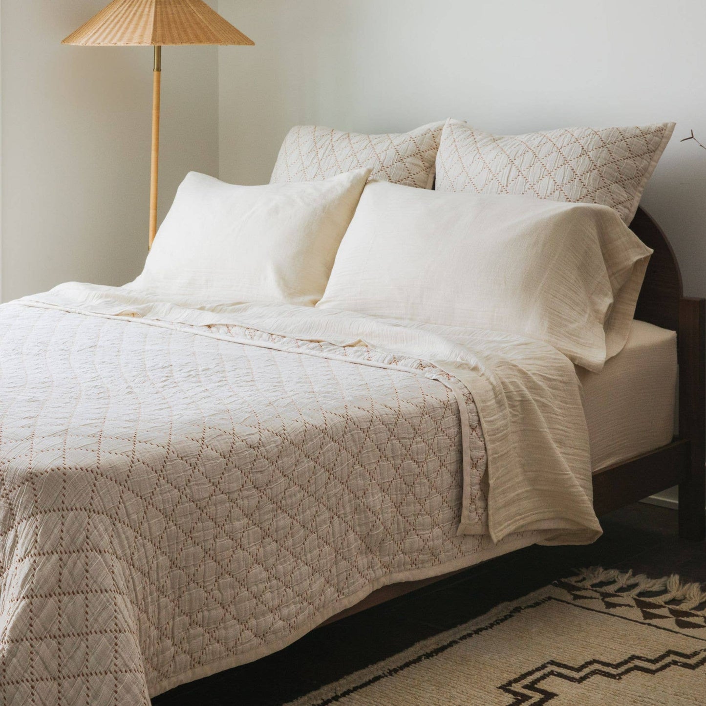 Diamond Stitch Quilted Bedspread