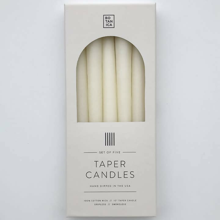 Natural White Taper Candles