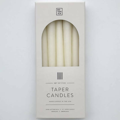 Natural White Taper Candles