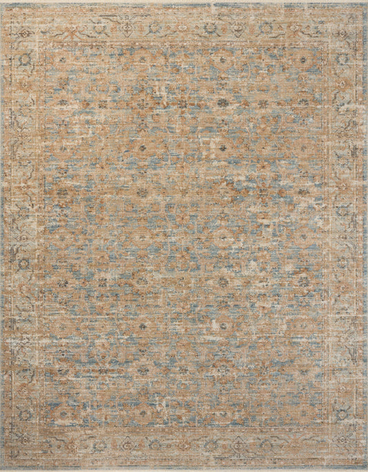 Heritage Ocean/Sand rug by Loloi in a vintage-inspired pattern